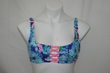 Lilly Pulitzer Gemmini Turtle Villa Bikini Top 005397 Sz 8  NWT Brand New