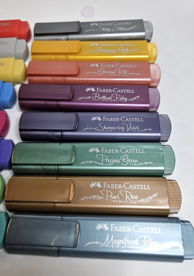 16 Faber-Castell Highlighters Textliner 46 - Pastal & Metallic - Image 3 of 4