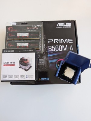 Asus Prime B560M-A + Intel I3-10100T + 16GB DDR4 RAM + WD SN550 + CPU-Kühler NEU