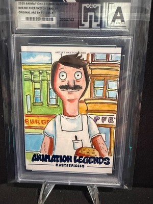 2025 Animation Legends Bob Belcher Bob's Burgers 1/1 Sketch Card Art Teresa A.