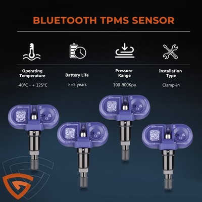 4Pcs Bluetooth TPMS Tire Pressure Sensor for Tesla Model 3 / S / X / Y US