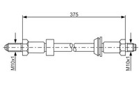 Neu - Bosch 1987476023 Bremsschlauch FüR Ford