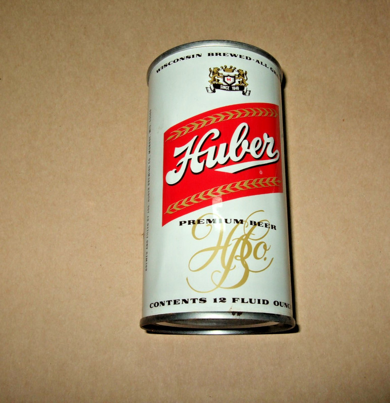 Huber Beer Can SS Steel Jos Huber Brewing Company