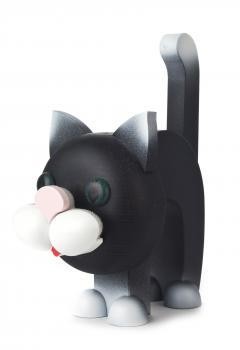 Black Kitty Cat Wooden Eyeglass Holder - Picture 2 of 2