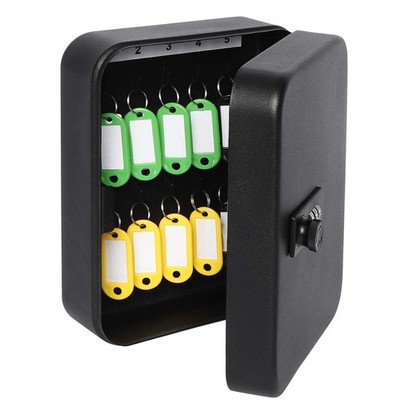 Wall Mount Metal Key Box 20-Key Security Deadbolt Code Storage Office Cabinet