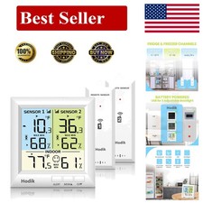 Wireless Freezer Thermometer with Alarm, Refrigerator Thermometer Digital wit...