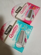 8 Schick Quattro Sensitive Ultra Smooth Razor Blade Refill Cartridge Lot NEW