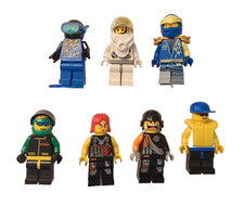 Lot Of 7 LEGO Minifigures City Astronaut Scuba Ninja Workers Figs