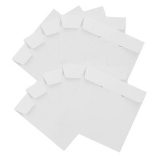 White Paper Cd Storage Bags 10Pcs Convenient Dustproof Disc Sleeves