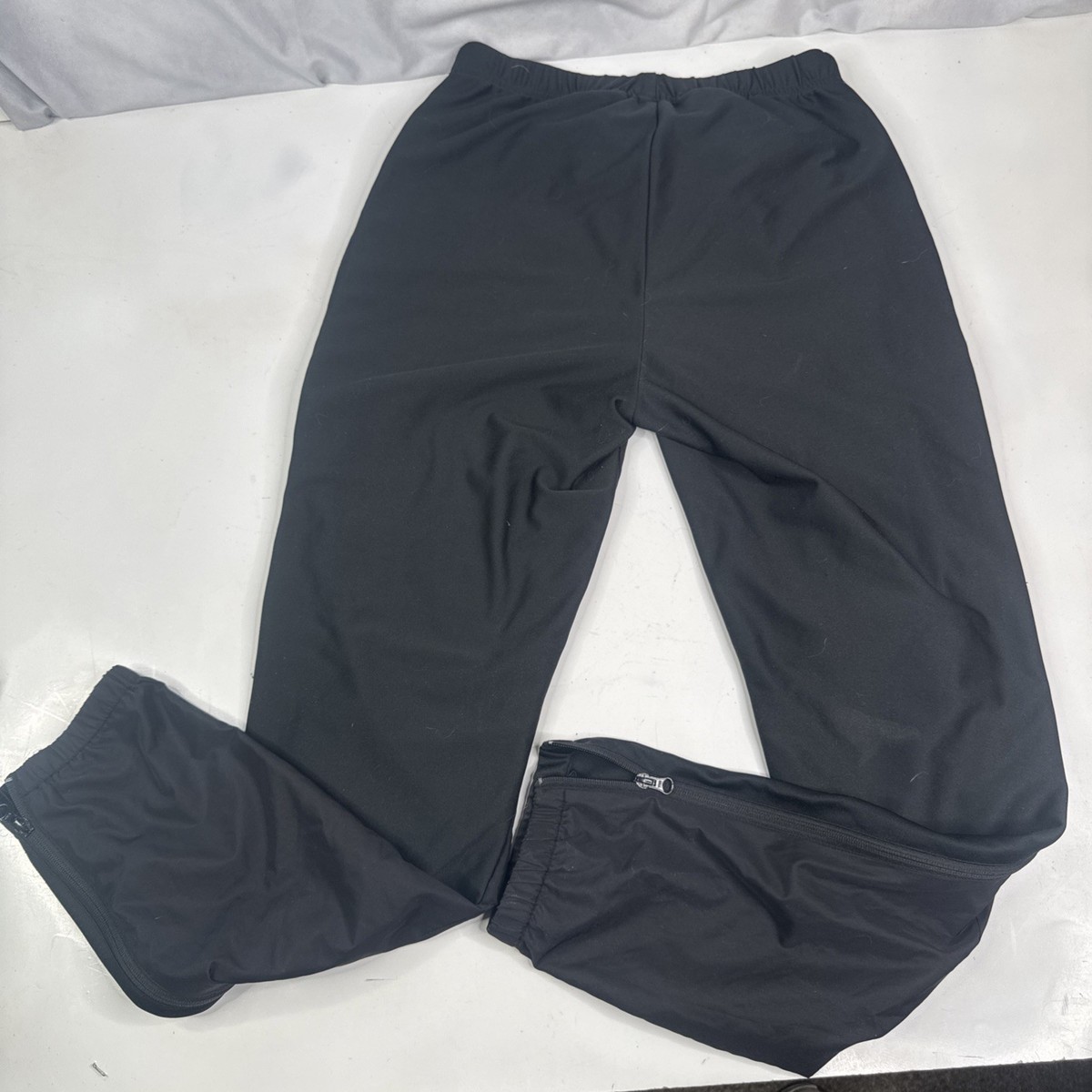 Swix Womens Size L Black Athletic Training Pants Full Side Zip