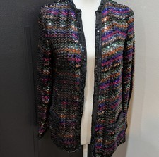 Vintage Sequin Blazer Multicolor Sparkle Jacket