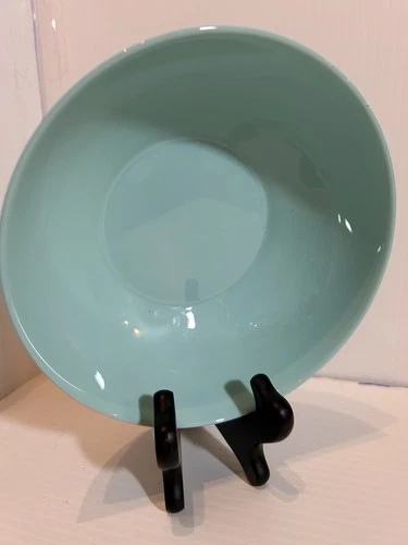 Vtg. Fire king blue delphite milk glass bowl.