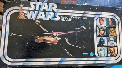 STAR WARS Escape From The Death Star Board Game Kenner 1977 Vintage Collectible