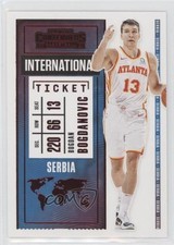 2020-21 Panini Contenders International Ticket Red Bogdan Bogdanovic #26 11jj