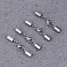 10Pcs Stainless Steel Jewelry Fastener Lobster Clasp Silver Durable Connector