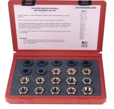 Lang Tools 2599 20 piece Master Spindle Rethread Die Set