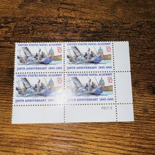 US Stamp Scott # 3001 32c US Naval Academy Plate Block of 4 MNH