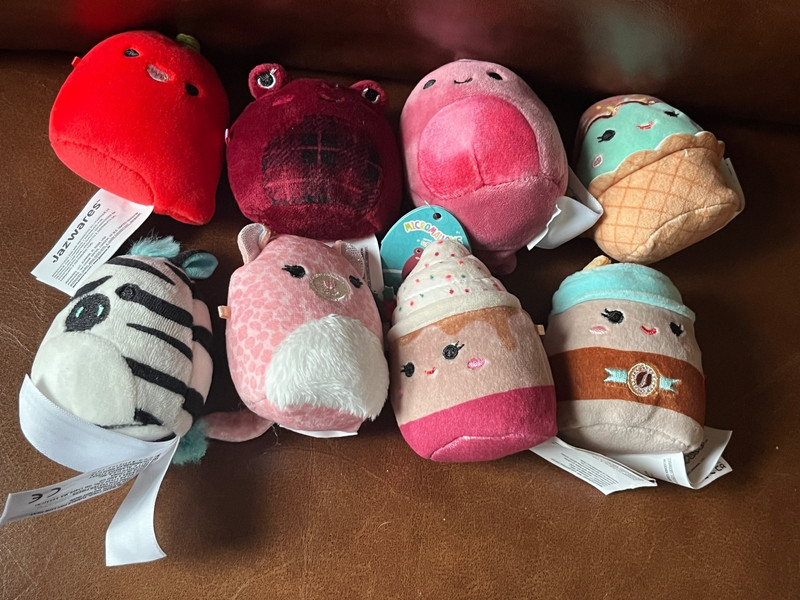 Lot of Mini Small Micromallows Plush FROG Cupcake SUNDAE Etc. Stuffed Animal Cha