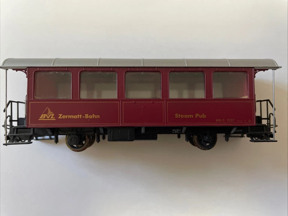 BEMO H0m WR-S 2227 Personenwagen BVZ Zermatt-Bahn Steam Pub 3239527