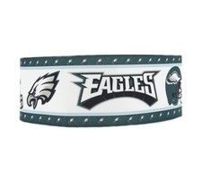 1.5" 1 yard Football Philadelphia printed Grosgrain Ribbon Eagles 1092571