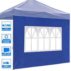 InstaHibit Universal Window Sidewall UV30+ Fits 10x10ft Canopy Picnic 1 Piece