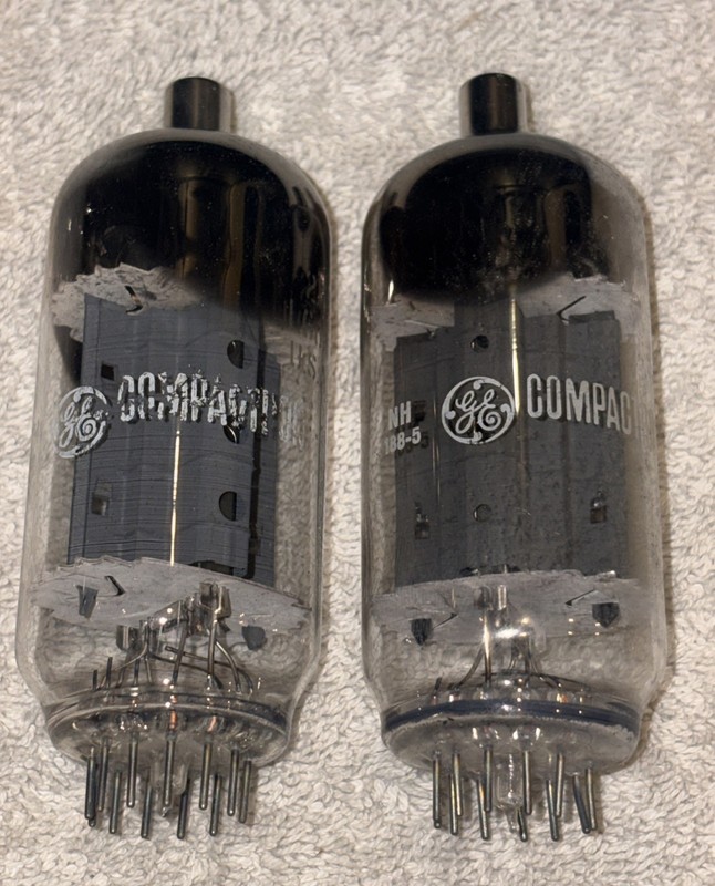 Pair GE 21LG6A Vacuum Tubes Tested Good