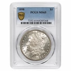 1898 Morgan Silver Dollar $1 PCGS MS 65