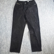 Vintage 90s Calvin Klein Jeans Made in USA Black High Waisted Mom Jeans Size 16