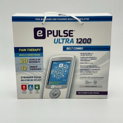 ePulse Ultra 1200 Belt Combo Neuro Stimulator Pain Relief Tens Massager