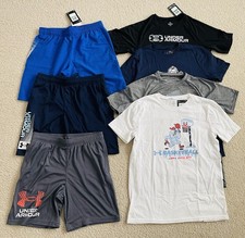 Lot/Bundle NWT Under Armour Boys Tees and Shorts Youth L