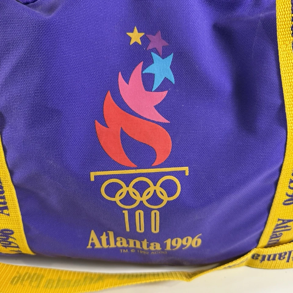 Vintage 1996 Atlanta Olympic Games 100th Anniversary Gym Duffel Bag USA ATL Read - Image 2 of 4