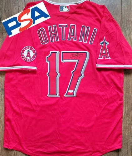 Shohei Ohtani Signed Autographed MLB Red Rookie Year Angels Jersey PSA COA