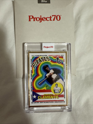 Topps Project 70 1/1 Gold Frame Roberto Clemente By Sean Wotherspoon #18