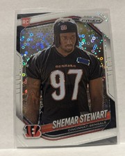 2025 Panini Prizm #344 Shemar Stewart White Disco Prizm Rookie Bengals (RC)