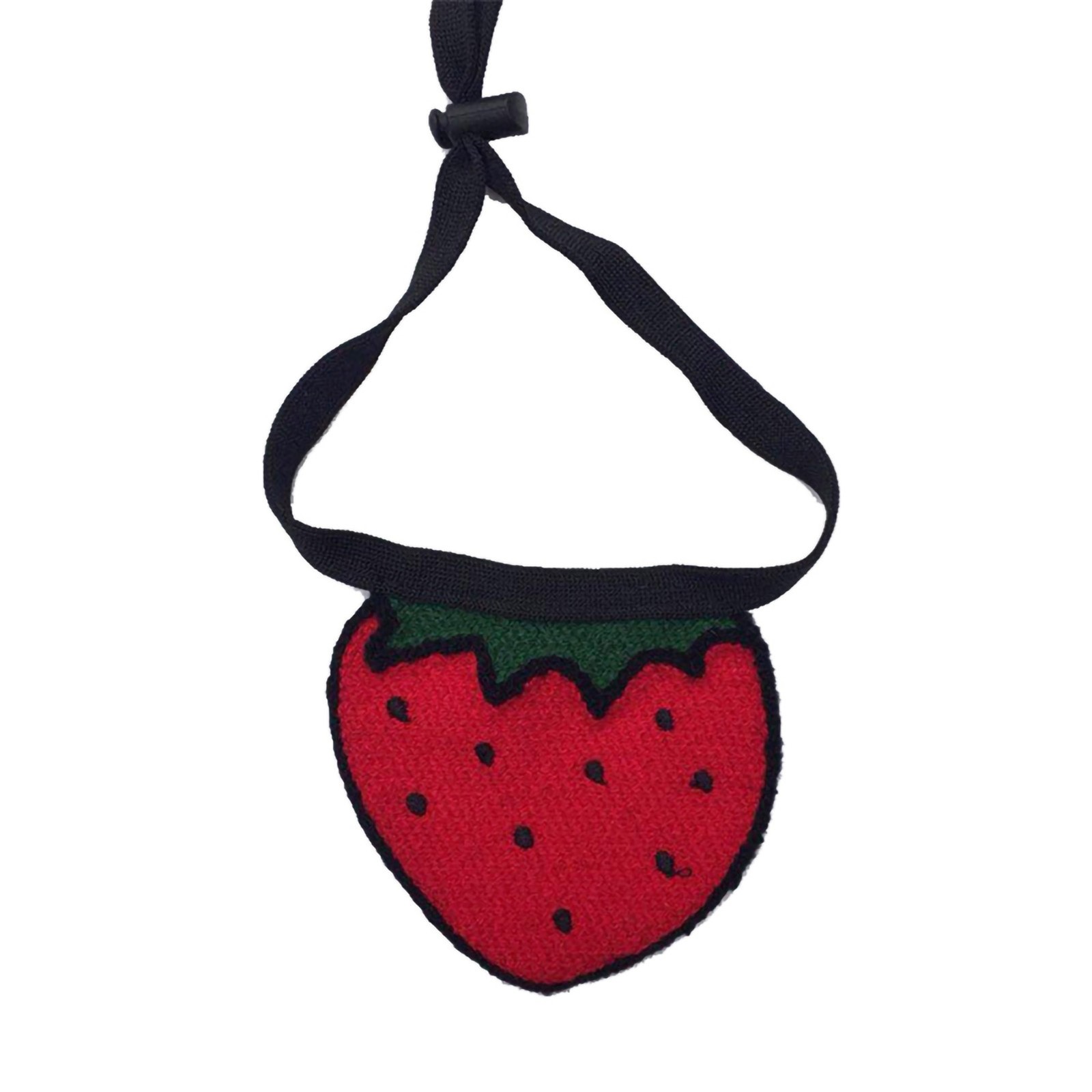 (Strawberry M)Cat Dog Bibs Scarf Collar Adjustable Pet Neckerchief Scarf Part