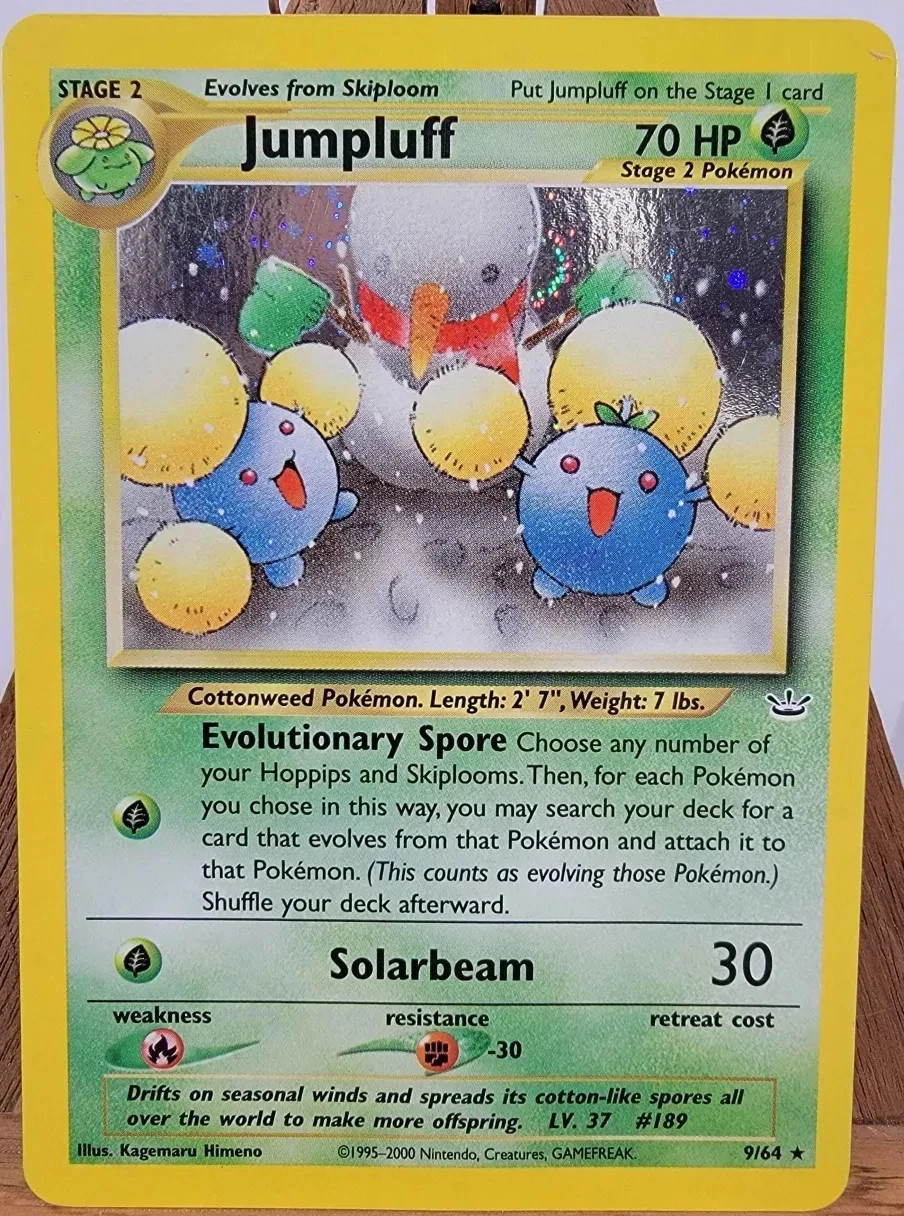Jumpluff 9/64 Neo Revelation Unlimited Pokemon Card Holo Rare Near Mint