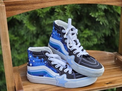 Vans Kids Sk8-Hi Rainbow Star Glow in the Dark Galaxy Sneakers Size 1.0 EUR 31.5