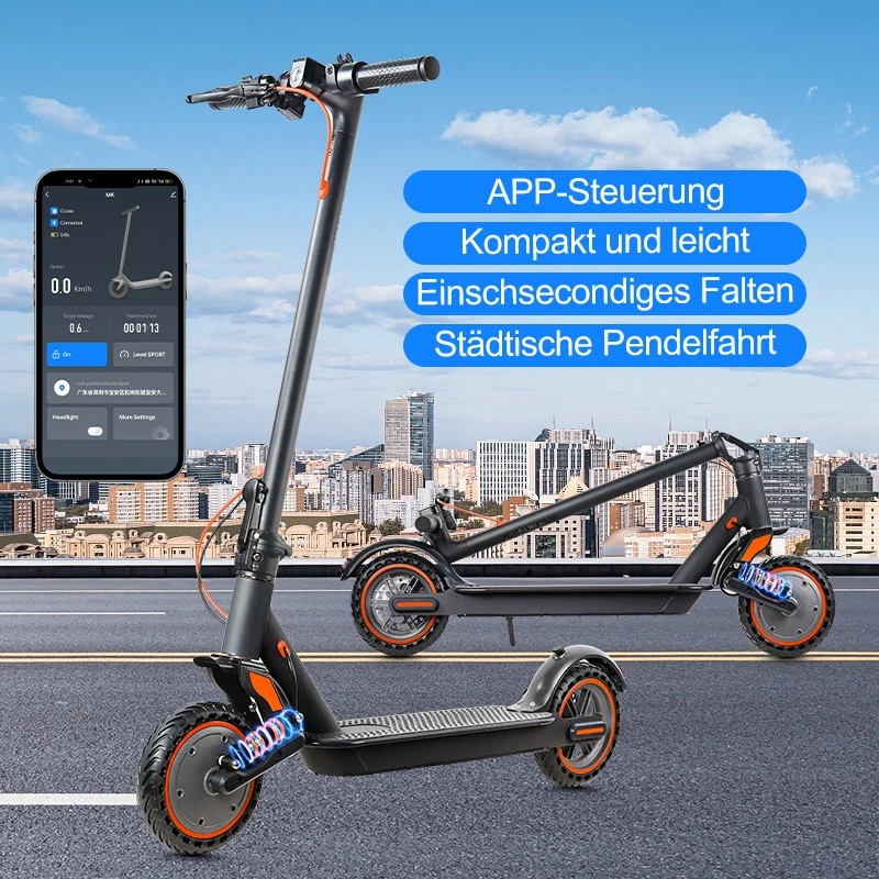 Leichtreise-Tretroller Adult, APP, 350W, 8.5" Reifen, 25km, 20km/h, ohne ABE - Bild 2 von 4