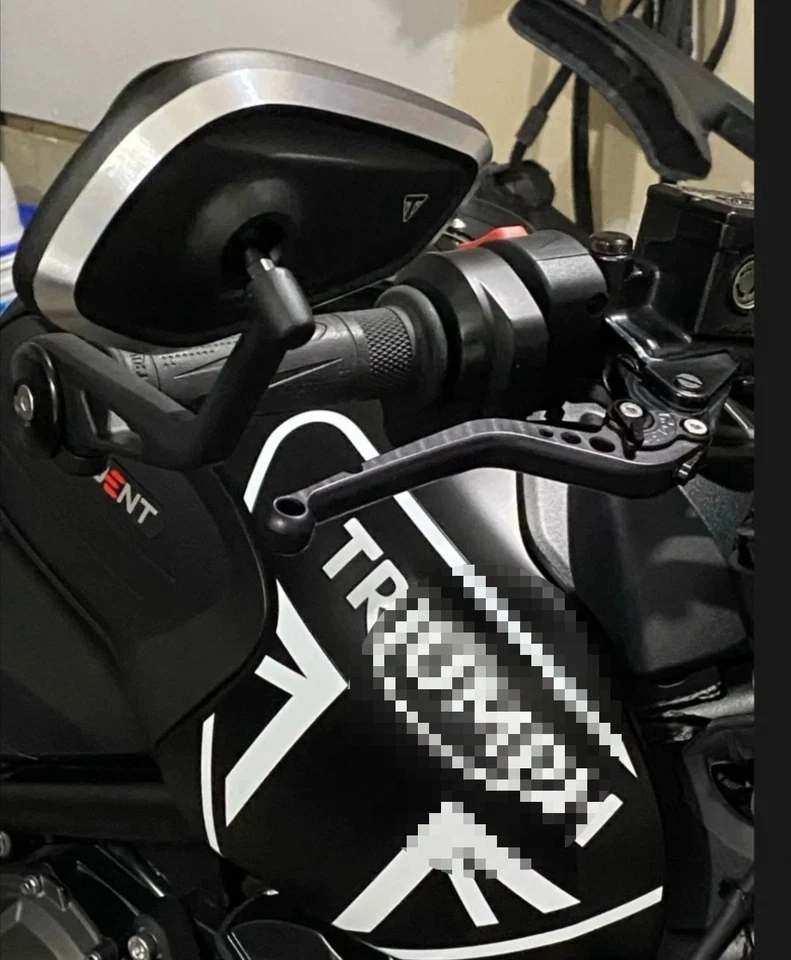 Motorcycle Bar End Rearview Mirror for Triumph Street Triple S 765 765RS 765R - Imagem 4 de 4