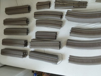 Roco für H0 Anlage Line gleis mit Bettung Konvolut 90 teilig mit Weichen