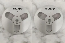 One Pair 7'' SONY Tape Reel silver  Aluminum for Reel to Reel Empty Take up Reel