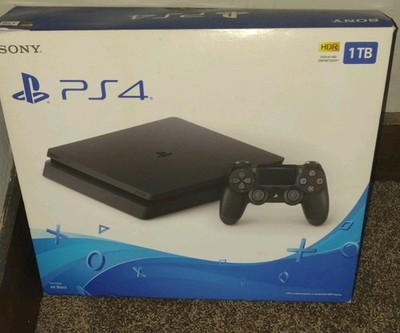 Sony PlayStation 4 Slim PS4 1TB Black Console HDR HDMI w/ DualShock 4