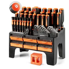 ValueMax 126-PC Magnetic Screwdriver Set with Plastic Racking  Assorted Styles 