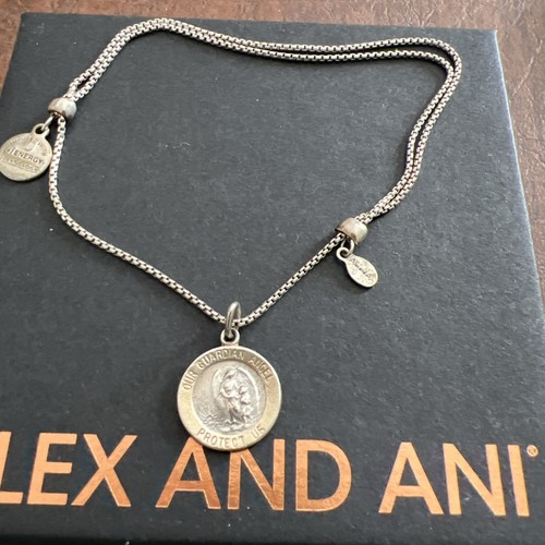 Alex und Ani Sterlingsilber Schutzengel Zugkette Armband - Bild 9 von 10