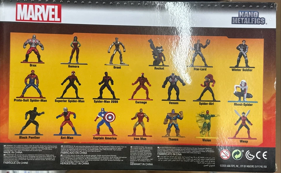 MARVEL NANO METALFIGS SERIE 6 20 FIGURAS Jada ¡NUEVO!! Foto 2 de 2