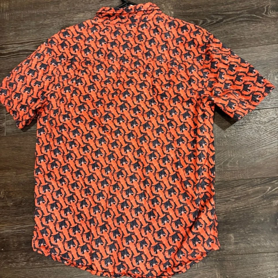 Camisa masculina retrofit frente botão lagosta da fivela - Imagem 2 de 4