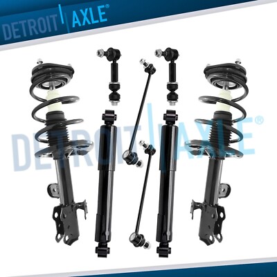 Front Struts Rear Shocks Sway Bars Kit for 2013 - 2018 Toyota RAV4 Exc. Sport