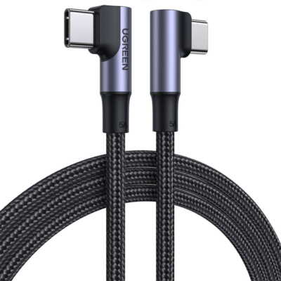 Winkelkabel USB-C / USB-C 100 W QC 4.0 PD FCP 2 m Ugreen Ladekabel Schnellkabel