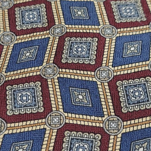 Jos A Bank Premier Collection Business schöne SEIDENKRAWATTE geometrisches Muster - Bild 7 von 10
