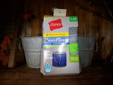 HANES BOYS BOXER BRIEFS UNDERWEAR 7 PACK SIZE LARGE 14-16 SCHOOL PLAY SPORTS NEW